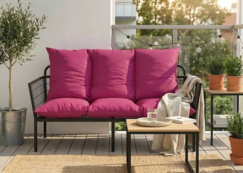 Jastuk Za BaštenskI Dvosed 100 x 50 x 50 cm CIKLAMA