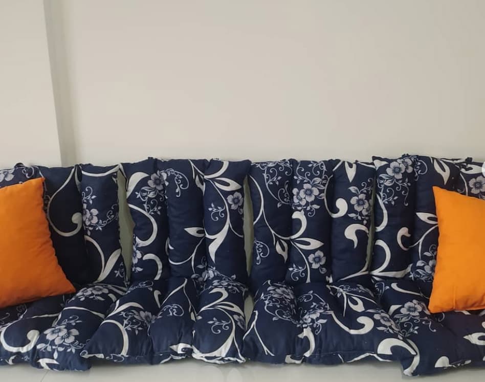 Jastuk Za Stolicu Sa Naslonom 1 kom. 40 x 80 cm Dark Blue ORNAMENT