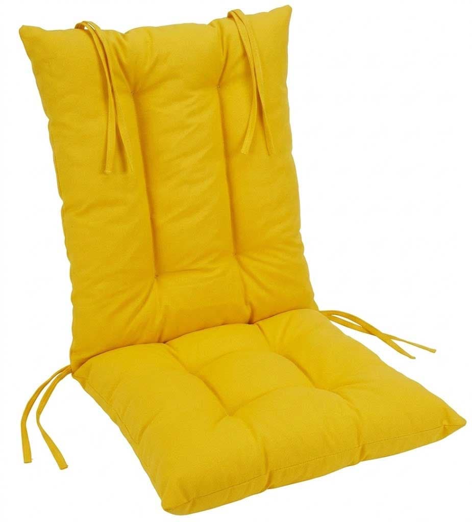 Jastuk Za Stolicu Sa Naslonom 1 kom. 45 x 90 cm YELLOW