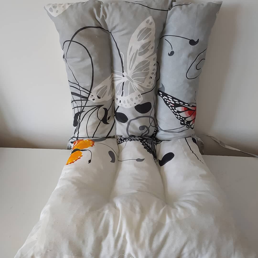 Jastuk Za Stolicu Sa Naslonom 1 kom. 60 x 120 cm BUTTERFLY