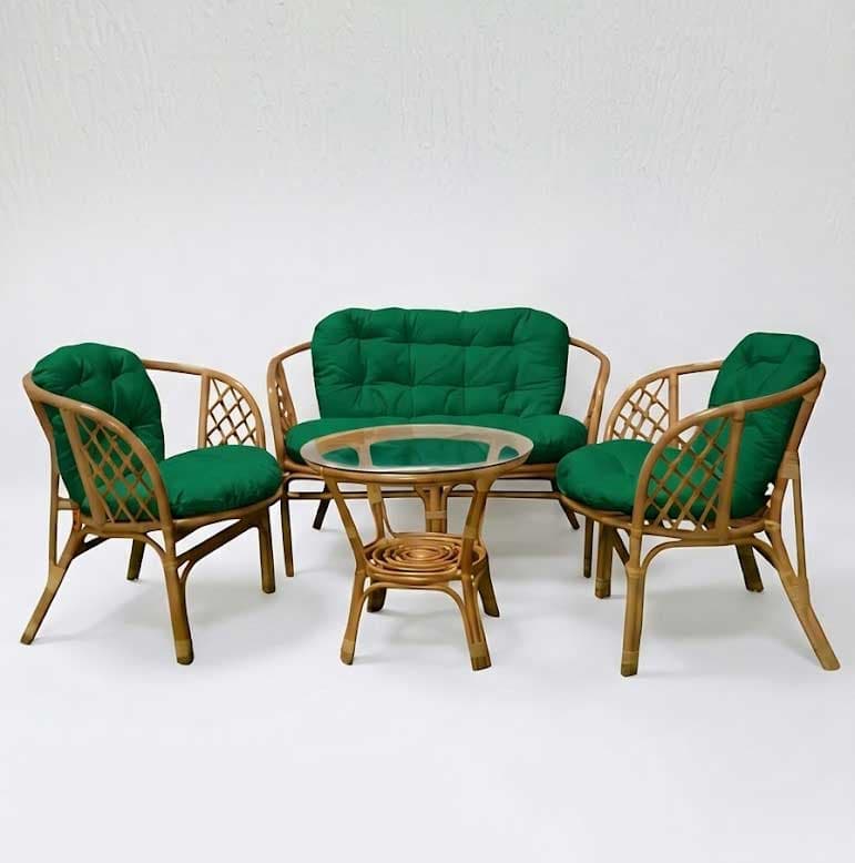 Jastuci za bambus ratan garnituru Bahama GREEN