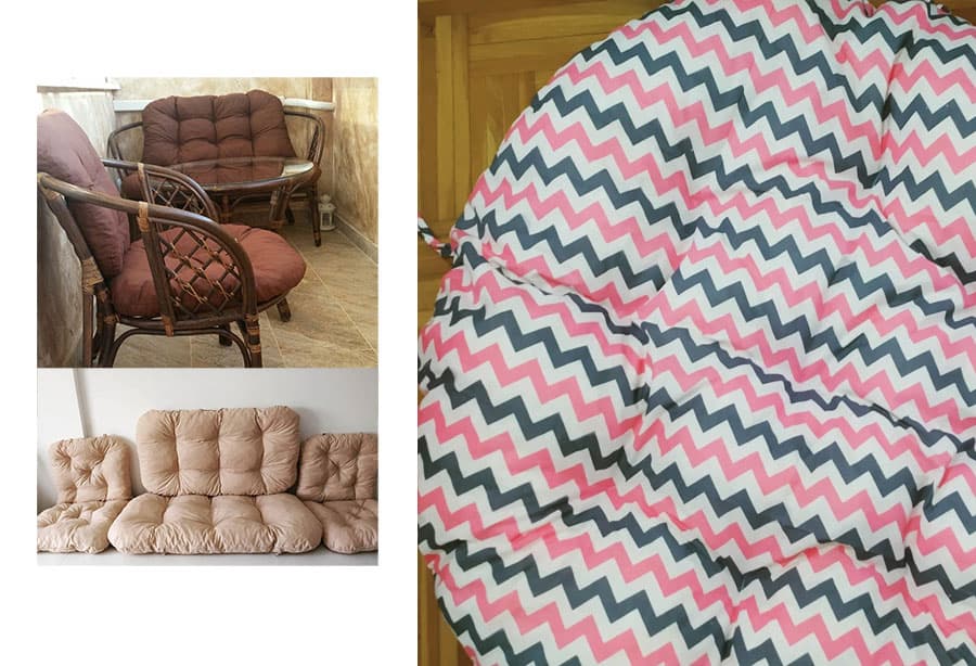 Jastuci za bambus ratan garnituru Bahama CIK CAK Red