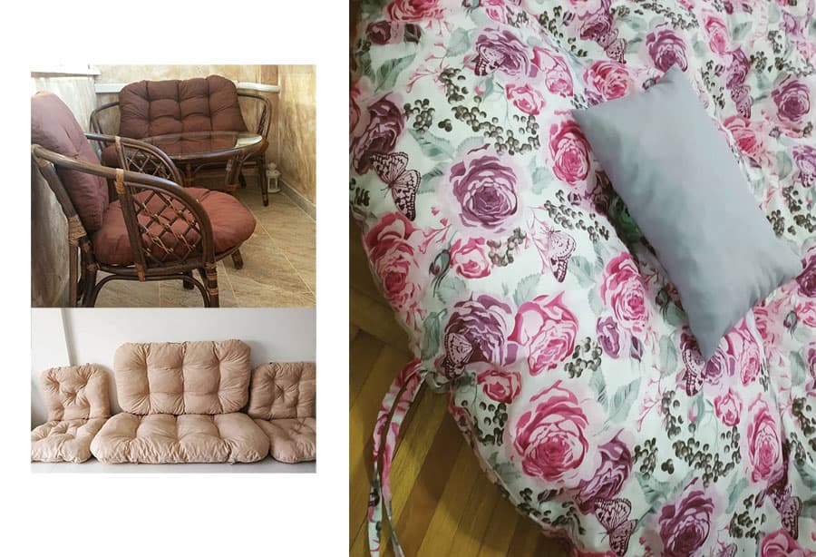 Jastuci za bambus ratan garnituru Bahama ROSES