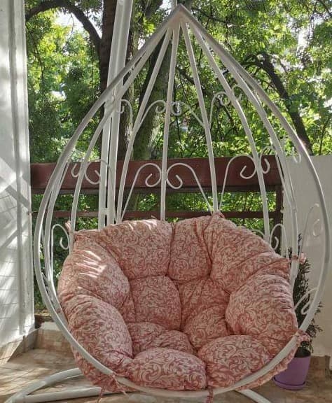 Jastuk Za Jaje Baštensku Ljuljašku - 120 cm - ORNAMENT Roze