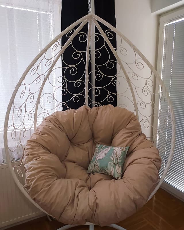 Jastuk Za Jaje Baštensku Ljuljašku - 140 cm - Cafe Latte