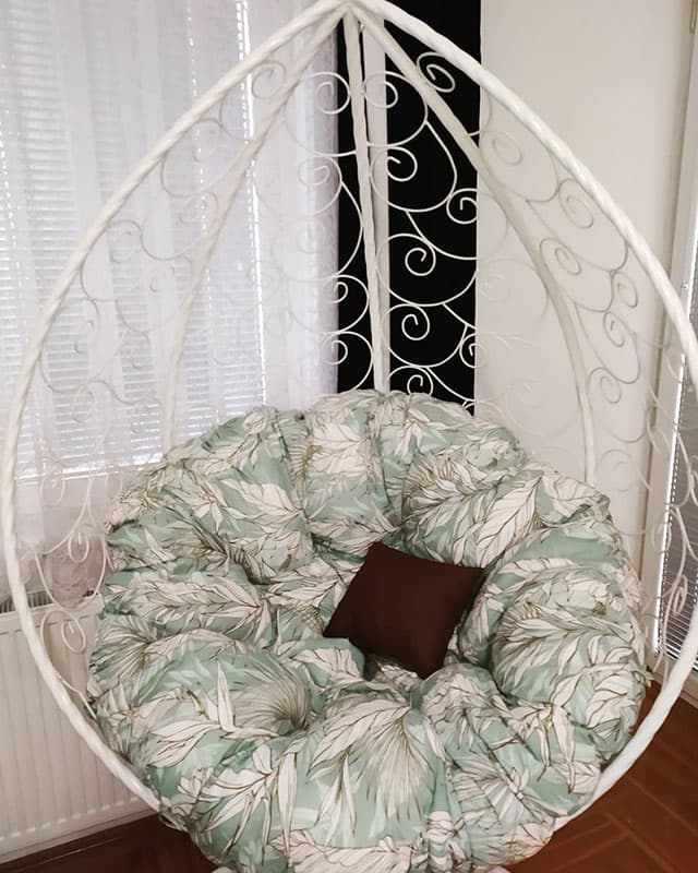 Jastuk Za Jaje Baštensku Ljuljašku - 140 cm - Flora Mint