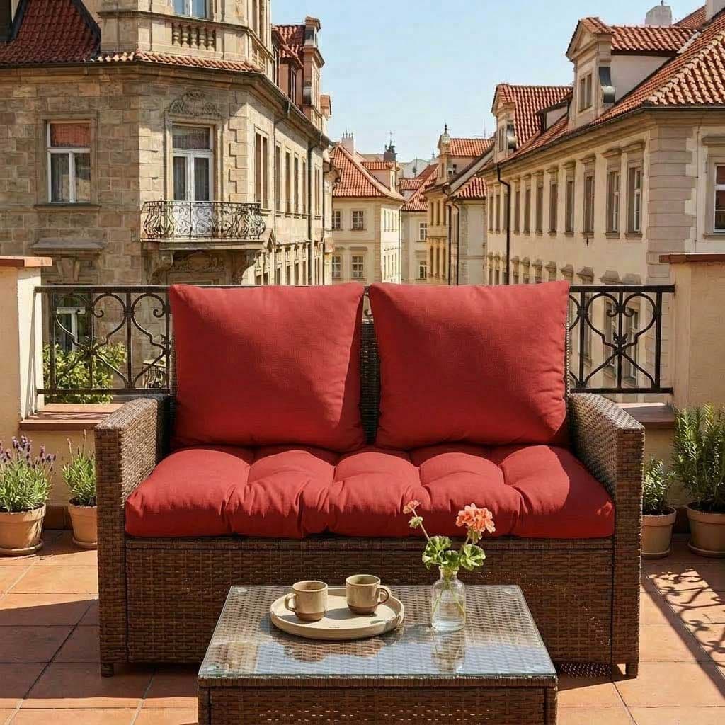 Jastuci za dvosed - 100 x 50 x 50 cm - Red