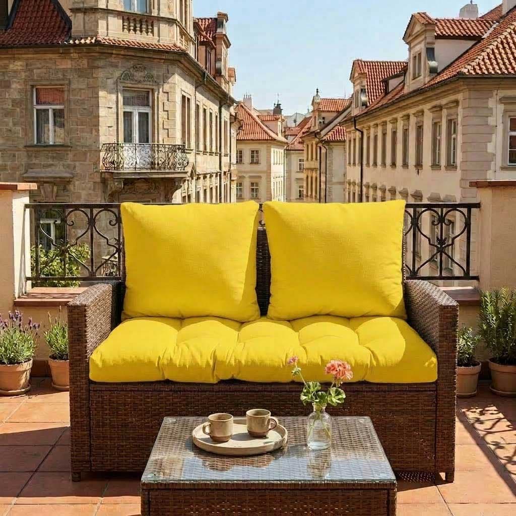 Jastuci za dvosed - 100 x 50 x 50 cm - Yellow