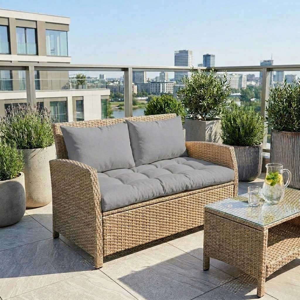 Jastuci za dvosed - 130 x 50 x 50 cm - Grey