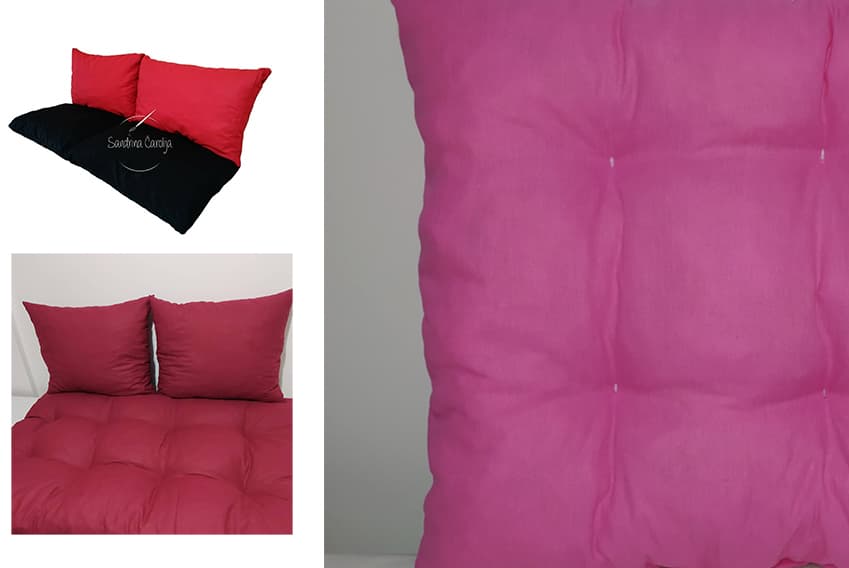 Jastuci za garniture od paleta - 130 x 50 x 50 cm - Pink