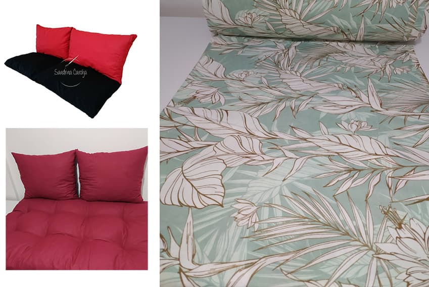 Jastuci za garniture od paleta - 160 x 50 x 50 cm - Flora Mint