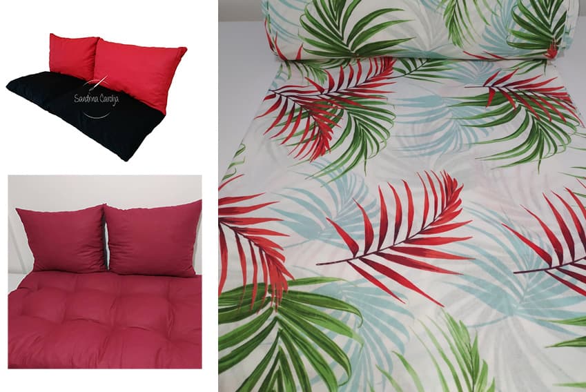 Jastuci za garniture od paleta - 160 x 50 x 50 cm - Flora