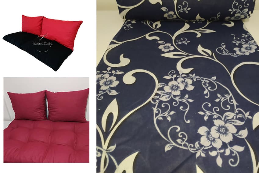 Jastuci za garniture od paleta - 160 x 50 x 50 cm - Dark Blue Ornament