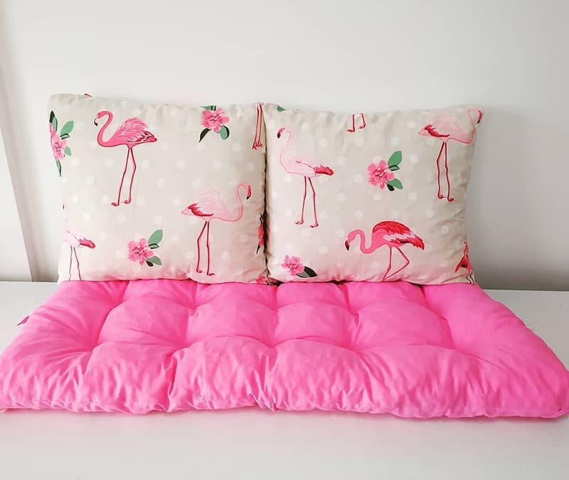 Jastuci za garniture od paleta 160 x 50 x 50 cm Pink - Flamingo