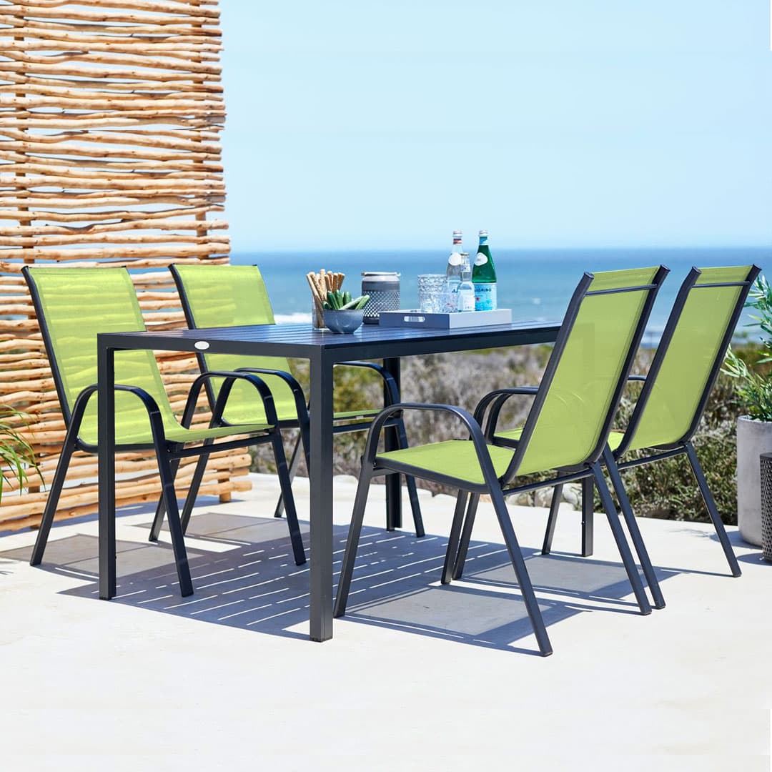 Garnitura Za Terasu i Dvorište Mariam Kiwi - 4 Stolice i Sto