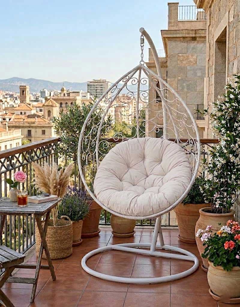 Jastuk Za Gnezdo Baštensku Ljuljašku - 100 cm - Ivory