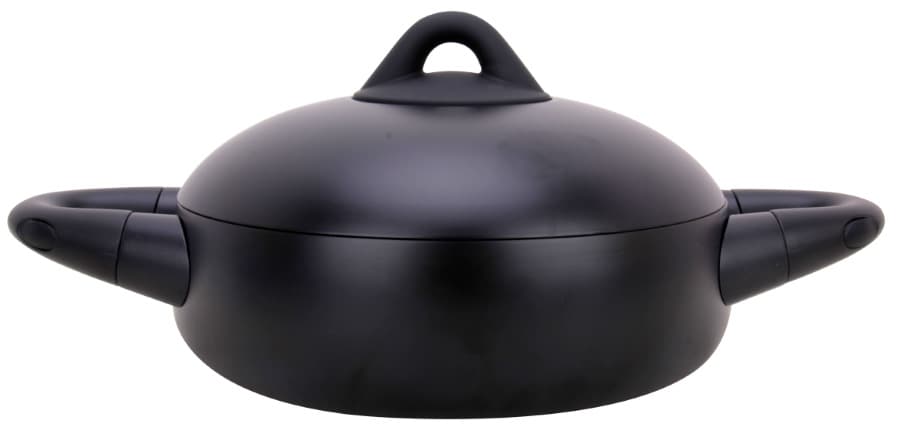 Texell Šerpa plitka Black magic sa poklopcem 24 x 7 cm TPBM-SP305