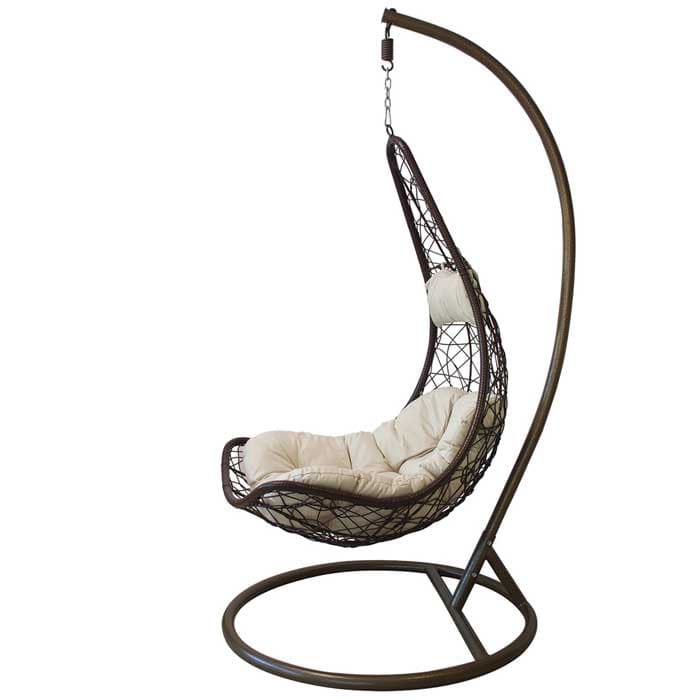 Viseća ljuljaška Jaje Sa jastukom Marrone FLJM