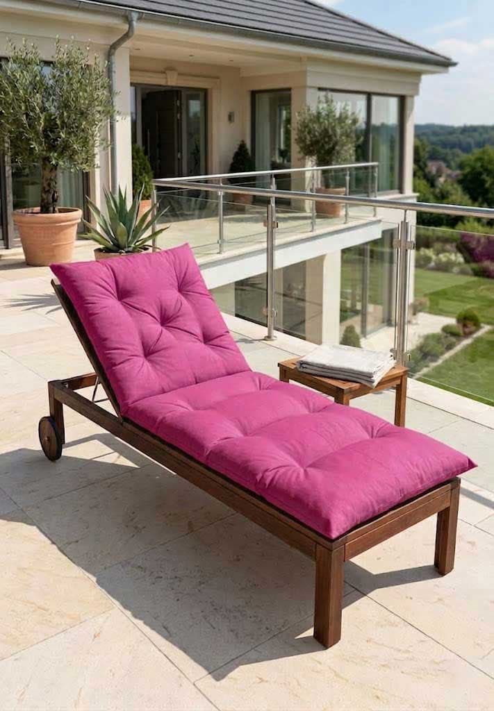 Jastuk Podmetač za Baštenske ležaljke - Ciklama