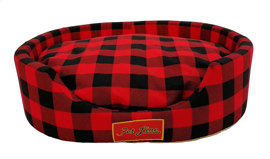 Pet Line Krevet za pse - Ovalni -Karirani  Veličina S P802S-25