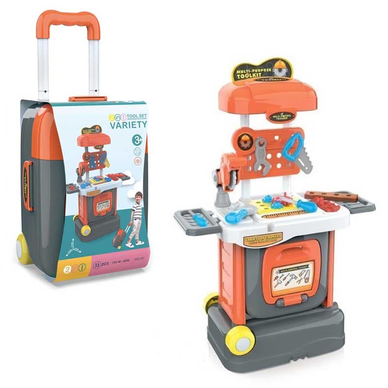 Dečiji set za igru 2u1 Kofer i radionica