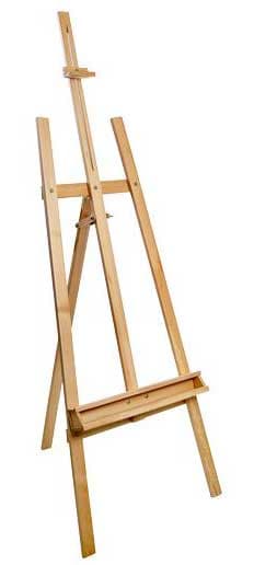 Podesivi Štafelaj - Stalak za Slikanje sa Policom Za Pribor od Bukovog Drveta StandArt FRN2210 615201