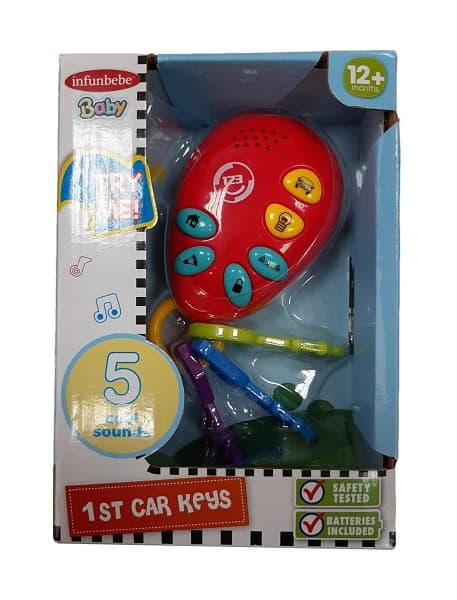 INFUNBEBE Igračka Za Bebe Ključevi sa zvukom 12M+ 