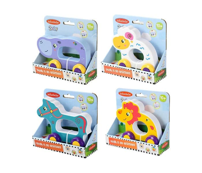 INFUNBEBE igračka za bebe push and go životinja, više vrsta 10M+