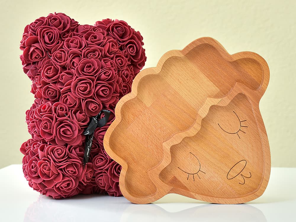 Činija od drveta bukve u obliku jagnjeta