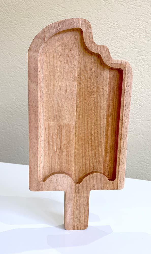 Daska od drveta bukve u obliku sladoleda