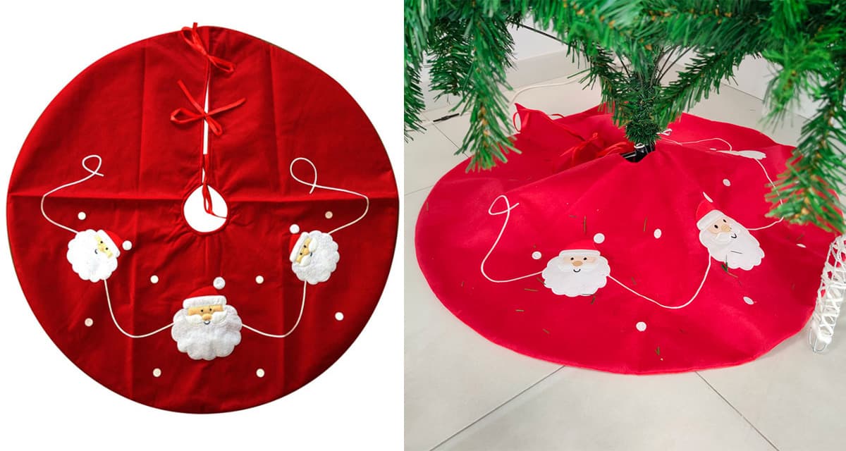 Podloga za jelku Red Santa 100cm