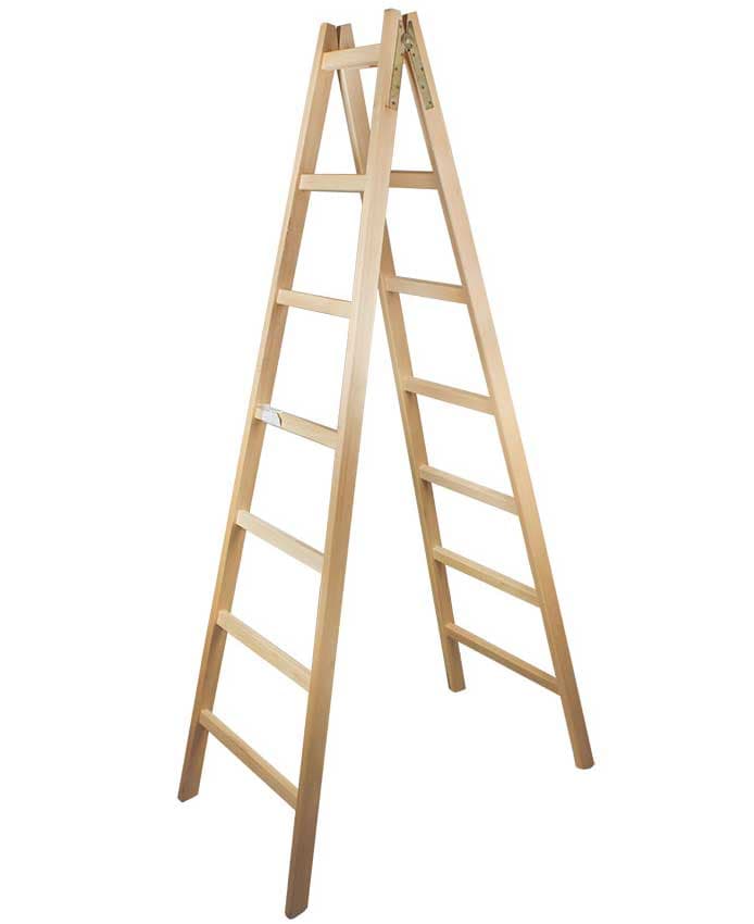 Drvene dvostrane merdevine 7 M0561