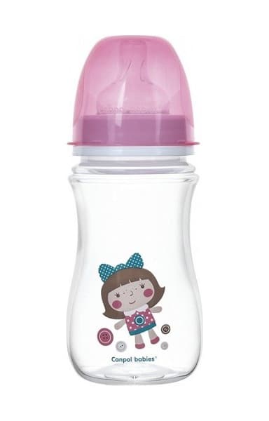 Canpol Baby Flašica 240ml Wide Neck Easy Start Toys 35/221_pin