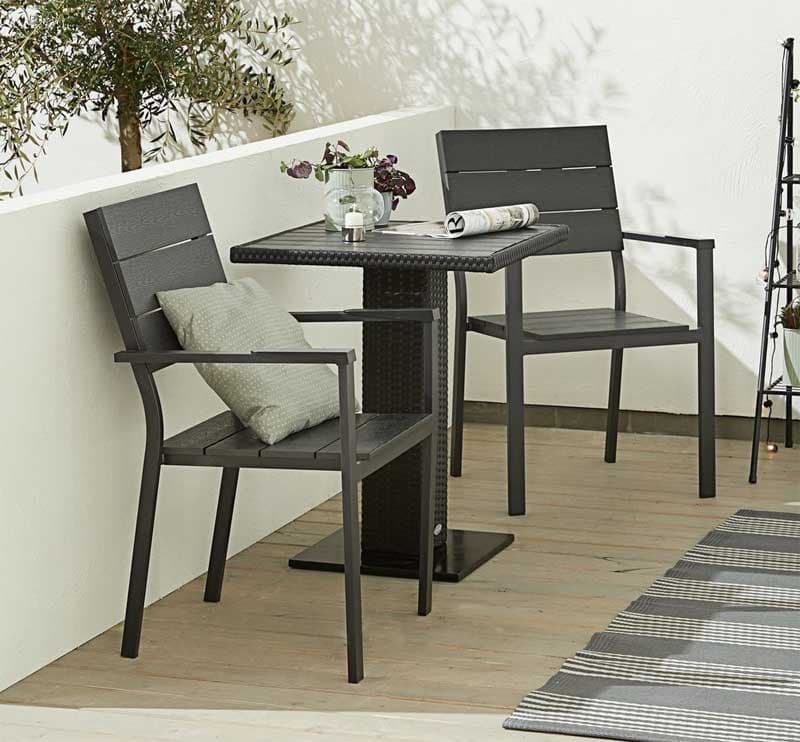 Garnitura za terasu Sto i dve stolice Grazio