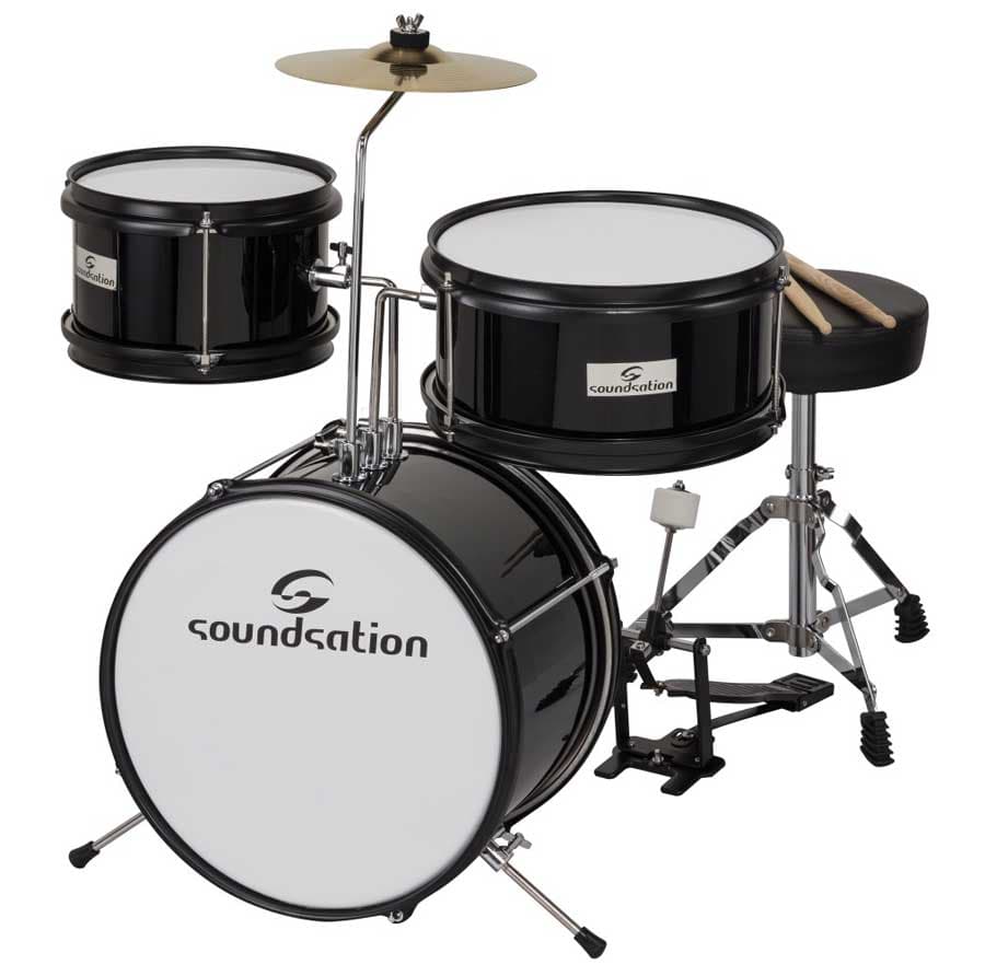 Dečiji bubnjevi Komplet sa stolicom Soundsation JDK313-BK