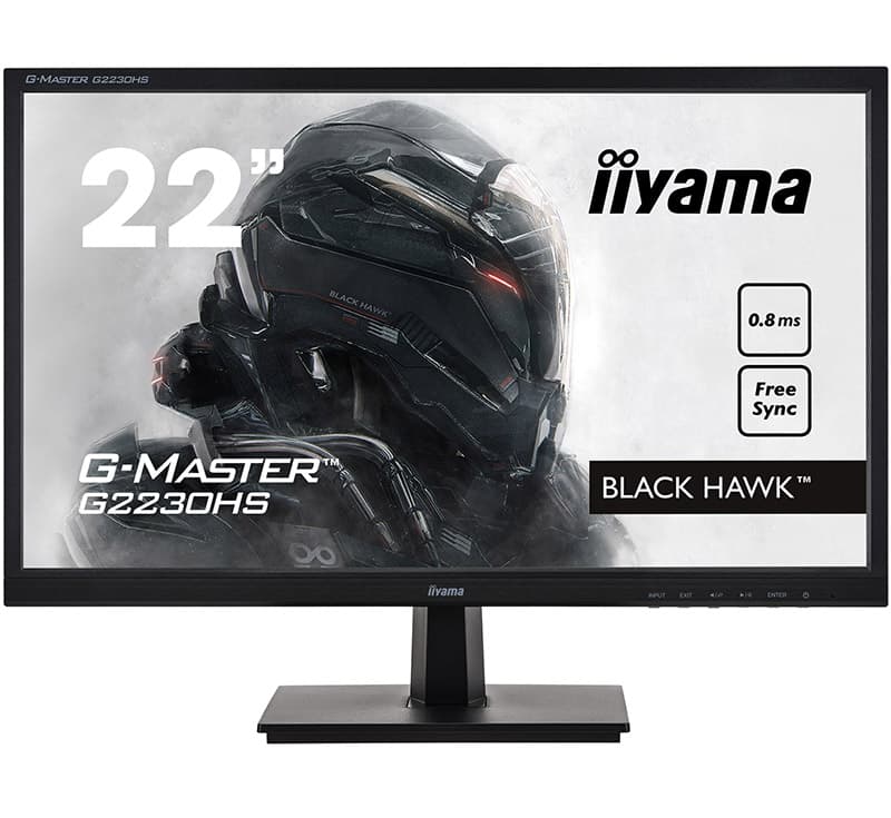IIYAMA gejmerski monitor sa zvučnicima BLACK HAWK™ G-Master G2230HS-B1 21.5 in HDMI VGA DP