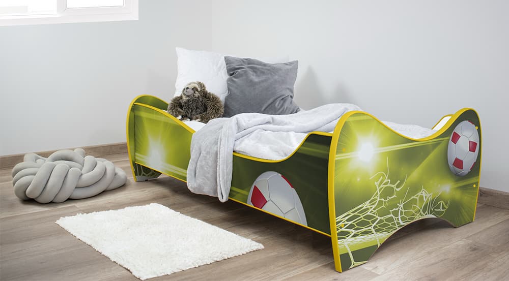 Dečiji krevet sa dušekom i letvicama 160x80 Football