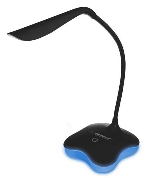 Stona lampa sa USB ili napajanjem preko baterija Esperanza Mimosa Black