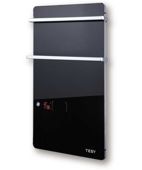 Stakleni Zidni Grejač Za Kupatilo sa Dve Vešalice Za Peškire Tesy GH 200 B