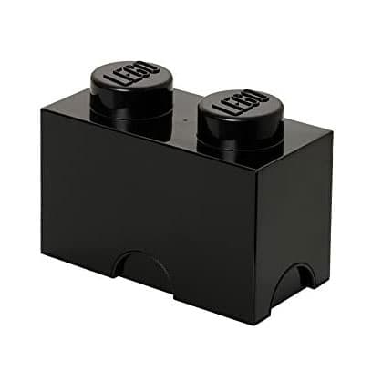Kutija sa poklopcem LEGO® Kocka 2 24x18x12cm crna 4002