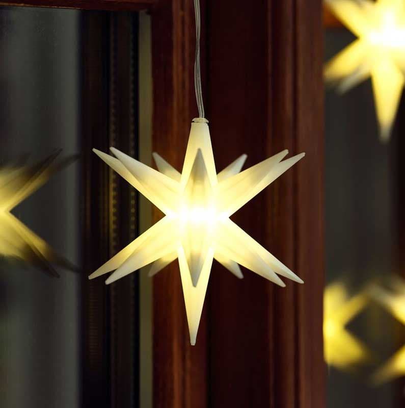 Viseća LED Svetleća Zvezda Na Baterije 12cm