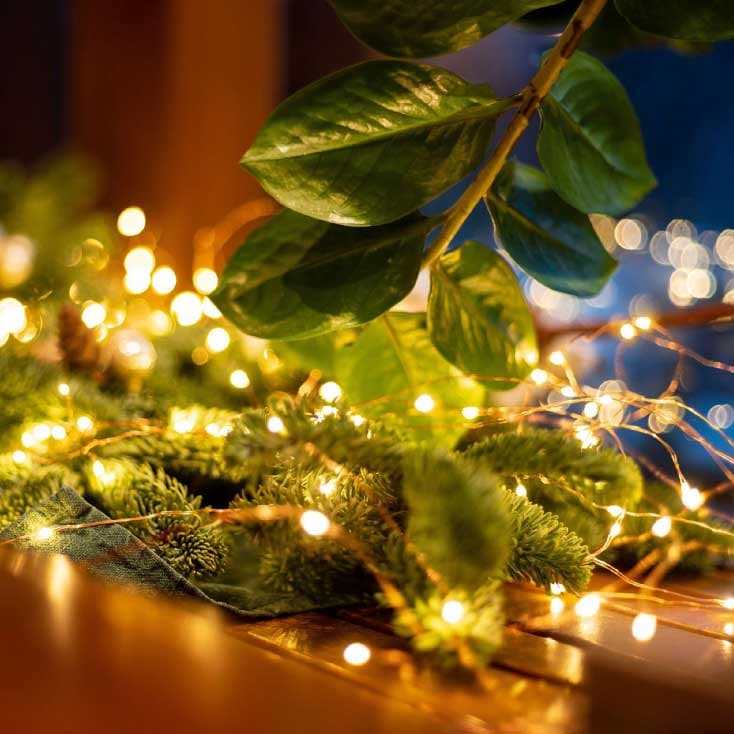 Dekorativne lampice na baterije 30 toplo belih LED dioda ML30/WW