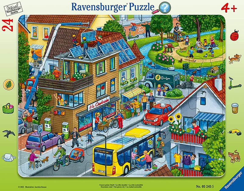 Zeleni grad Puzzle slagalica 24 dela Ravensburger 05245