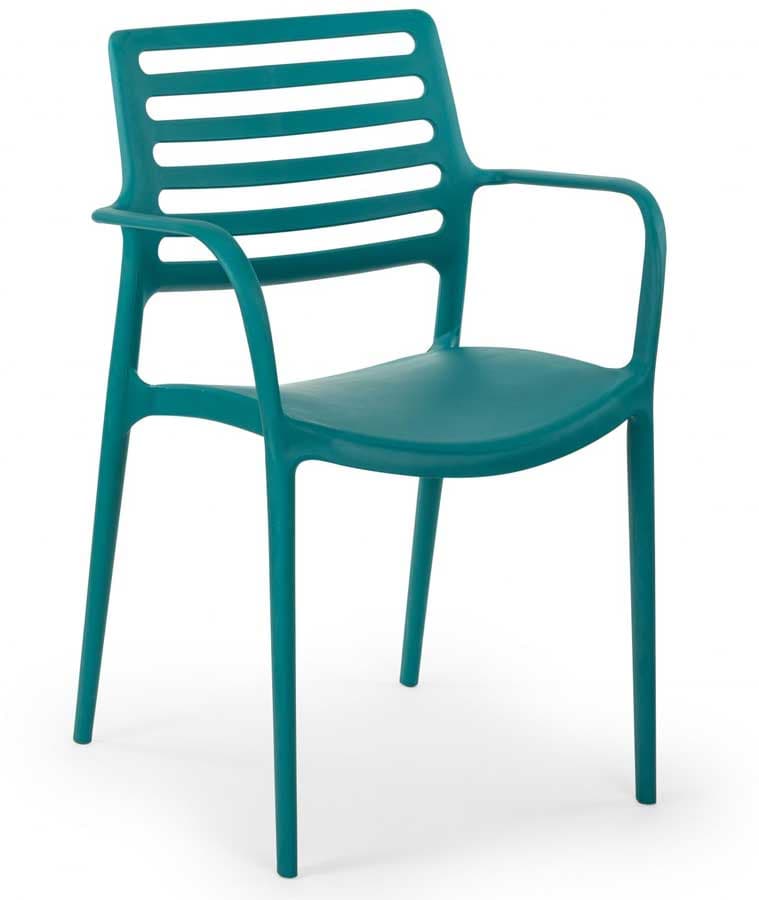 Baštenska stolica sa naslonima za ruke Tilia Louise XL Petrol Green