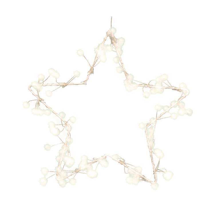 Dekorativna svetleća zvezda 30x30cm 115 LED Na baterije