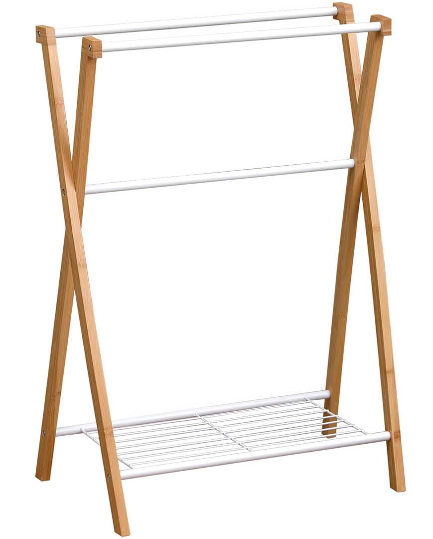 Držač Peškira Samostojeći Metal - Bambus Tendence