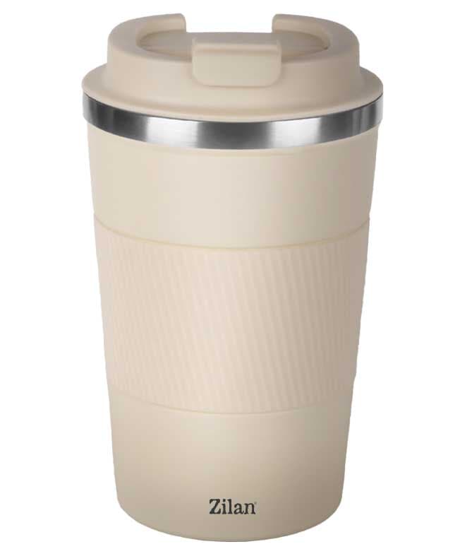 Termos šolja sa duplim čeličnim zidom Bež 380ml Zilan ZLN9877
