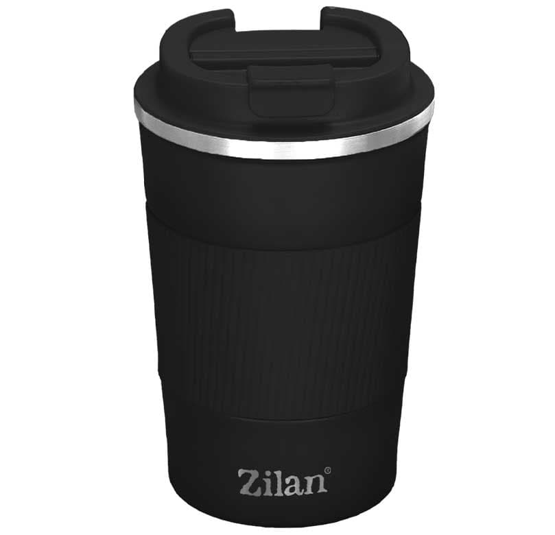 Termos šolja sa duplim čeličnim zidom Crna 380ml Zilan ZLN9878