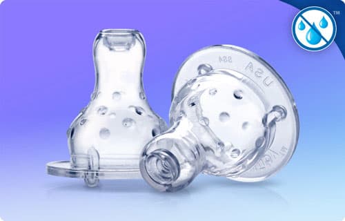 Nuby silikonska cucla standardna 2kom 0m+ 0502022