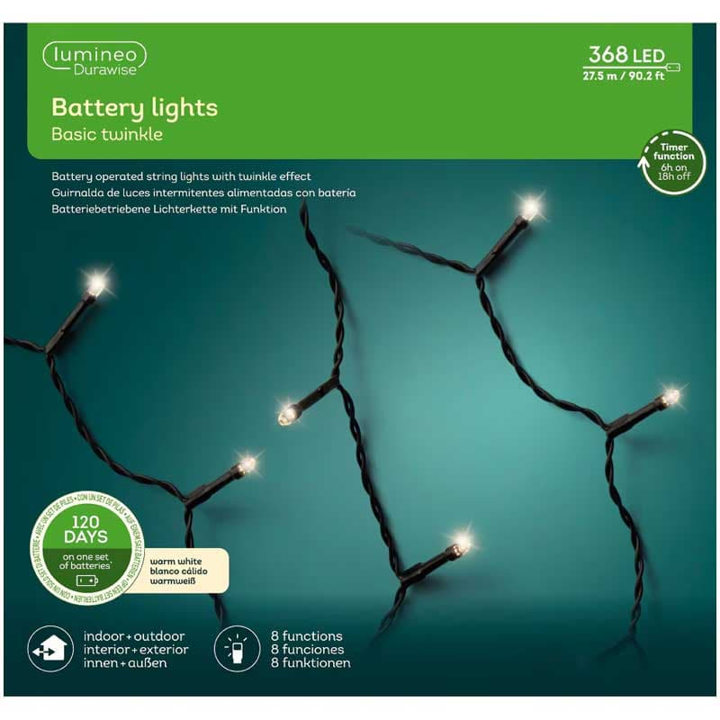 Lumineo LED lampice na baterije 368 LED 49.7261